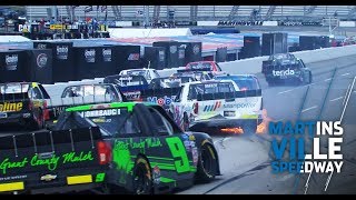 Multiple Gander Trucks playoff drivers involved in big wreck | Martinsville Speedway 2019