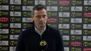 Jack Ross reacts to Hibs' win over Rangers in Premier Sports Cup semi final