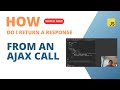How Do I Return The Response From An Asynchronous Call #javascript