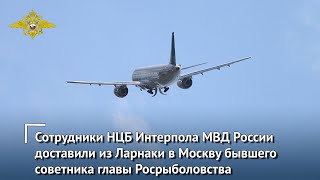 Сотрудники НЦБ Интерпола МВД России доставили из Ларнаки бывшего советника главы