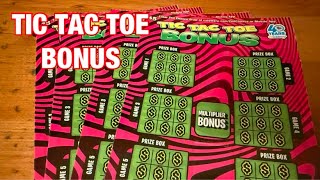 Tic Tac Toe Bonus Tickets‼️California Lottery Scratchers🤞🍀🍀🍀