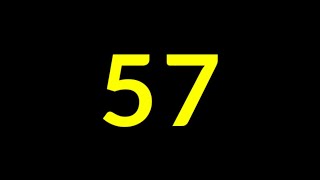 57 Seconds Countdown Timer With Sound Effect