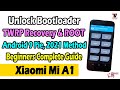 Mi A1 Android 9 Pie | Unlock Bootloader | Install TWRP Recovery and ROOT | Complete Guide | Aug-2020