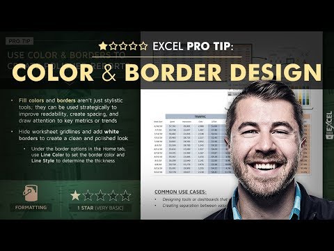 СОВЕТ EXCEL PRO: Цвет и дизайн границ