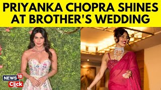 Priyanka Chopra Jonas Stuns In Strapless Gown At Brother's Wedding, Poses With In-Laws | N18V