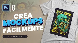 Photoshop Tutorial | Crea MOCKUPS FÁCILMENTE con esta Técnica | Create T-Shirt Mockup EASILY