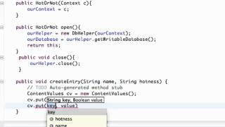 Android Application Development Tutorial 117 Inserting Data into SQLite Database