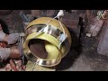 কিভাবে তৈরি হয় কাঁসার কলসি how to make bell metal work puraton kasha pital palish।✅