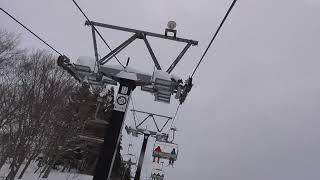 神立スノーリゾート　Cリフト　旧 池の平高速4人乗りリフト　C Lift, Kandatsu Snow Resort, Niigata, Japan