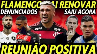 REUNIÃO POSITIVA! ARRASCAETA! FLAMENGO QUER RENOVAR! PROPOSTA PRO FILIPE LUÍS! SAIU AGORA! PROBLEMA!