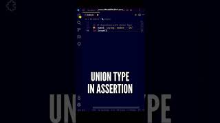 😮‍💨 Cool TypeScript Habit: Assertion Type with Union Type #shorts #javascript #typescript #ts