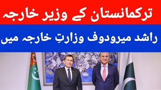 Vice President of Turkmenistan and Foreign Minister Raşit Meredow calls on Shah Mahmood Qureshi