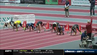 Men's 60m dash prelims heat 1 | American Track League 2/21