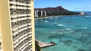 Sheraton Waikiki Room Tour - High Oceanfront King - Room 2804