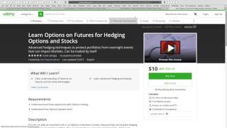 Launched 4 Udemy Advanced courses on Futures and Options