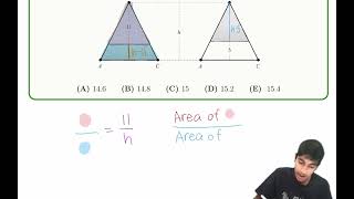 2023 AMC 8 Problem #24 Using Similar Triangles