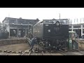 梅小路蒸気機関車館　転車台のc62　umekoji steam locomotive museum kyoto japan　 2015.1