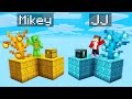 Mikey GOLD vs JJ DIAMOND Skyblock Survival Battle in Minecraft (Maizen)