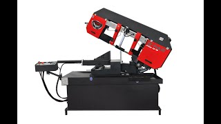 Shorter Overview of the RMT S-FAB PDM 13-18 Bandsaw | Semi-Automatic Double Miter Industrial Bandsaw