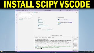 How To Install SciPy for Python in VS Code Scientific Computing & Optimization