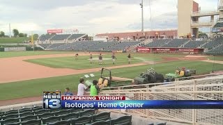 Isotopes prepare for home opener