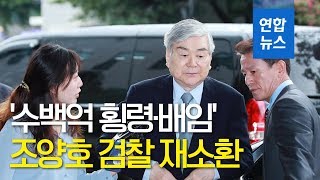 '수백억 횡령·배임' 조양호 검찰 재소환…\