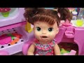 baby alive sarah afternoon snack mango juice routine