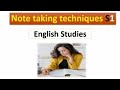 Note-taking strategies S1 | The Most Effective Ways to Take Notes | Study Skills