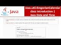 Java.util.GregorianCalendar class Introduction | Java Date and Time | Date and Time in java
