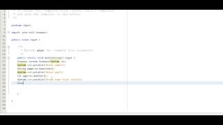 prog#1 Java input using scanner class Netbeans