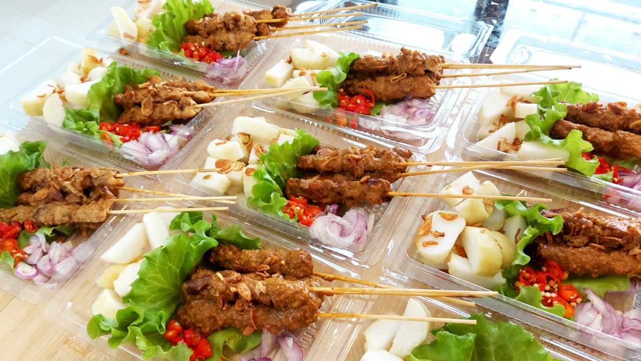 RESEP SATE AYAM PALING ENAK+TIPS LONTONG PADAT TEKSTUR LEMBUT...6000an ...