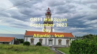 GR11 trail Spain September 2023 Day 1 Atlantic - Irun