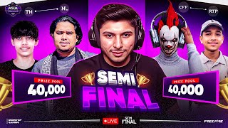 ASIA CHAMPIONSHIP 🔥🚀 SEMI FINAL DAY 1 💀 FT- CFF, NL, NXT, NG, RTP, GG #nonstopgaming -free fire live