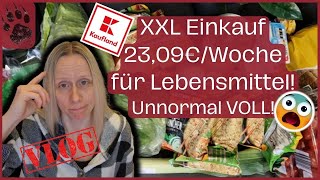 SPAREN extrem günstiger XXL Wocheneinkauf 23,09€ 😱 Noch NIE erlebt! #foodhaul #budgetplanung #vlog