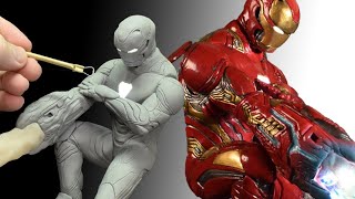 Iron Man vs Thanos😱🔥Making wait clay #shorts #avengers #youtubeshorts