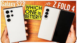 WHICH IS BETTER!? Samsung S23 Ultra vs Galaxy Z Fold 4 Review BRUTALLY HONEST