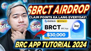 BRC APP (BRCT) FREE AIRDROP Tagalog Tutorial | How to Earn Crypto Airdrop 2024 Everyday!