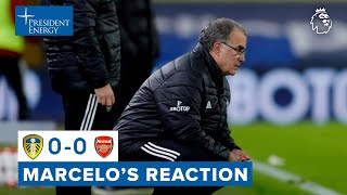 "We missed a lot of chances" | Marcelo Bielsa reaction |  Leeds United 0-0 Arsenal | Premier League