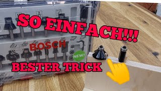 Kleiner JIG Tipp!  Werkstatt Vorrichtung für deine Fräser mit Anlauflager!