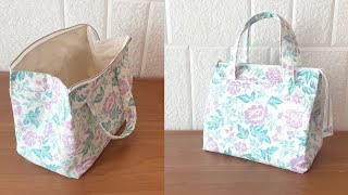 sewing トートバッグの作り方　DIY包　How to make a tote bag　DIYbag bolsa de bricolage　Borsa fai da te　DIY बैग