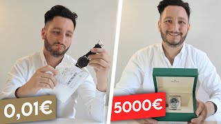 Montre à 1 centime vs montre à 5 000 €