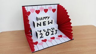 DIY - Happy New Year Greetings Card  2023 | Handmade New Year Greetings Card