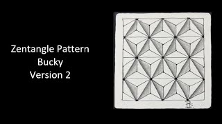 Zentangle Pattern Bucky, Version 2