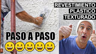 🔥💡Aplicar REVESTIMIENTO PLASTICO Texturado Paso a Paso ✖️✖️TIPS !!