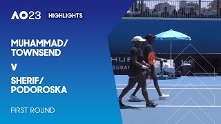 Muhammad/Townsend v Sherif/Podoroska Highlights | Australian Open 2023 First Round