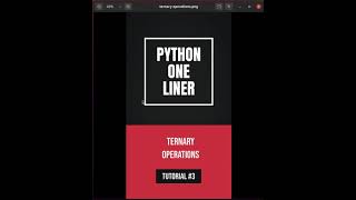 Python one liners #3 - Ternary Operations Trick