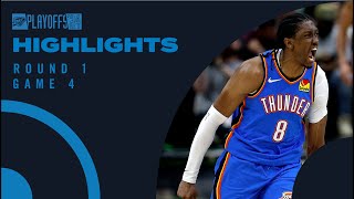 OKC Thunder at New Orleans Pelicans | Round 1 Game 4 Highlights | NBA Playoffs |