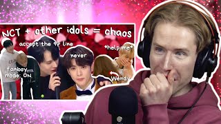 HONEST REACTION to NCT interacting with other idols (warning: a mess)