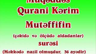 Müqəddəs Quran - Mütəffifin surəsi