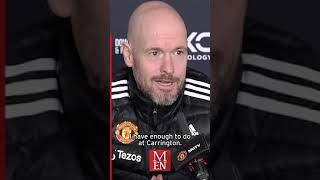 ERIK TEN HAG REFUSES TO ANSWER LIVERPOOL QUESTION #Shorts